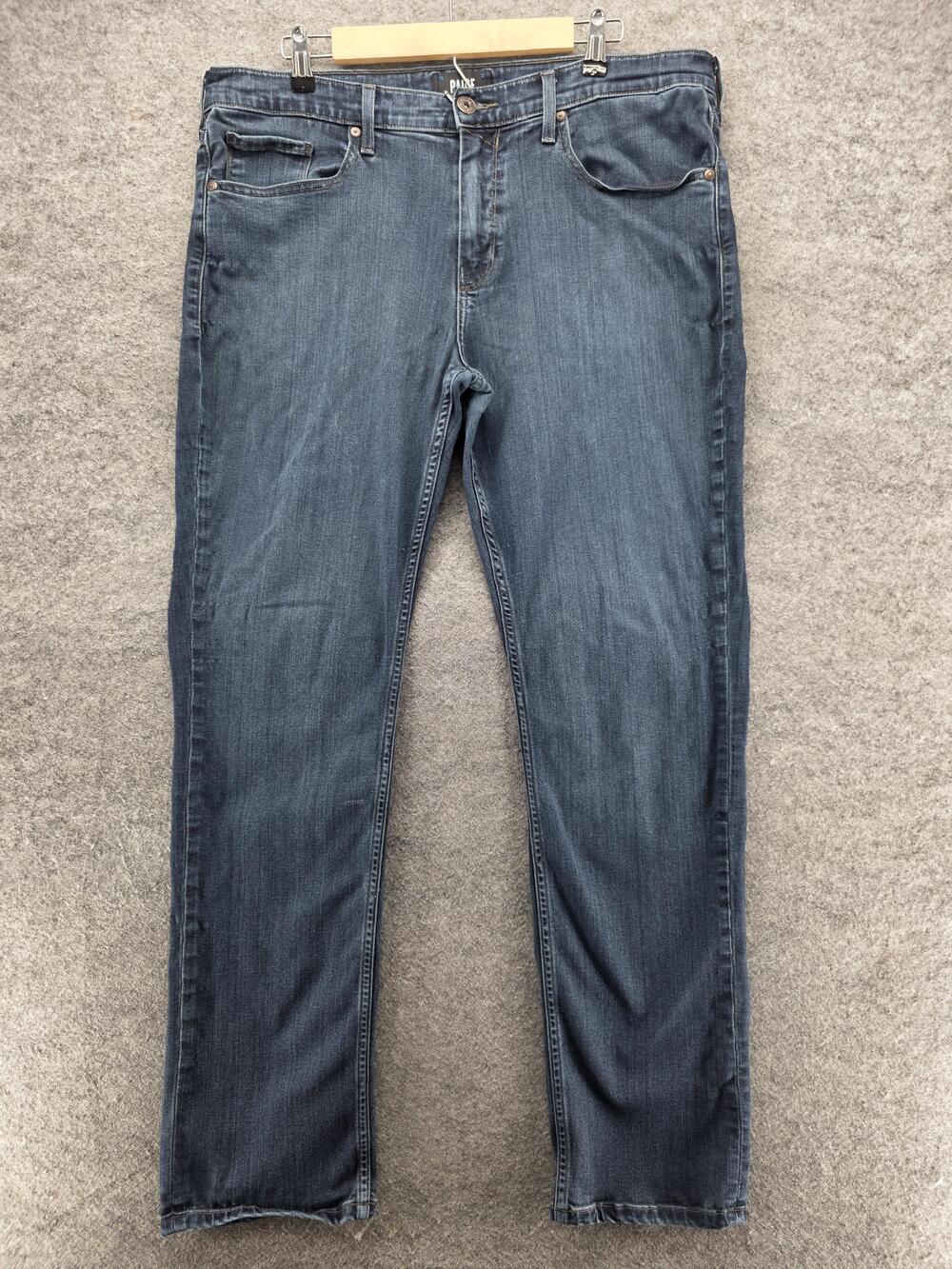 Paige Federal Jeans Mens 36 Blue Dark Wash Slim Straight Made in USA Stretch